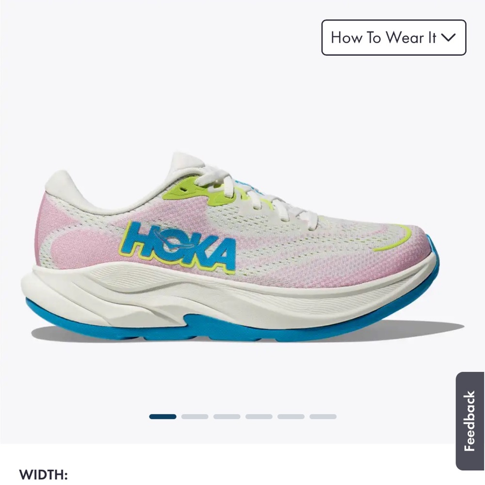 Hoka Women's Pink and Blue Athletic Shoes
